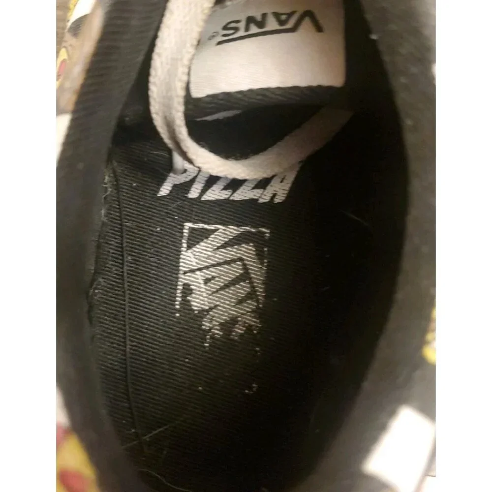 Vans Skate Shoe Tie Sneaker Shoes‎ Youths Size 6 Pizza Checkerboard